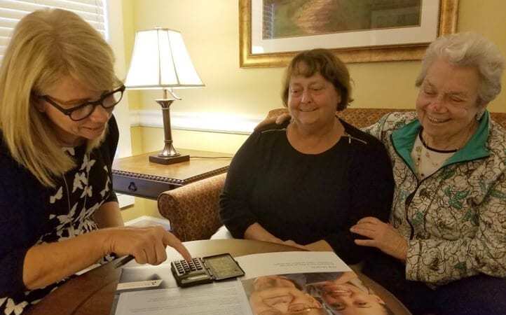 Women looking over paperwork